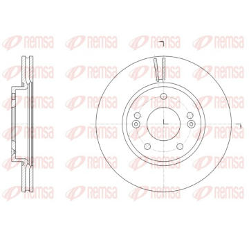 Brzdový kotouč REMSA 61507.10