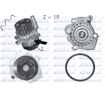Vodní čerpadlo, chlazení motoru DOLZ A203