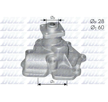 Vodní čerpadlo, chlazení motoru DOLZ F114