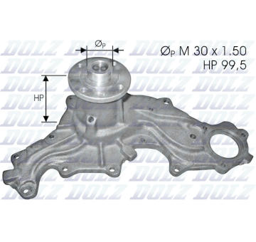 Vodní čerpadlo, chlazení motoru DOLZ F120