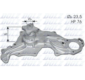 Vodní čerpadlo, chlazení motoru DOLZ F121