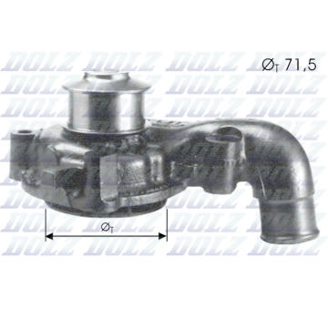 Vodní čerpadlo, chlazení motoru DOLZ F165