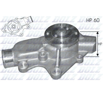 Vodní čerpadlo, chlazení motoru DOLZ J202