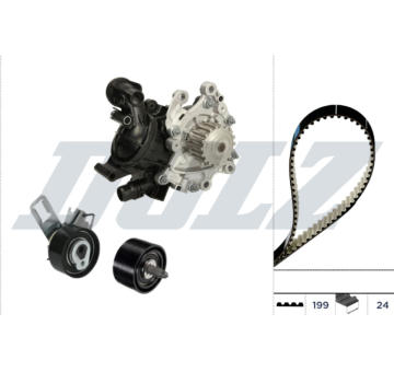 Vodní pumpa + sada ozubeného řemene DOLZ KD356