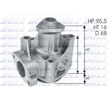 Vodní čerpadlo, chlazení motoru DOLZ L135