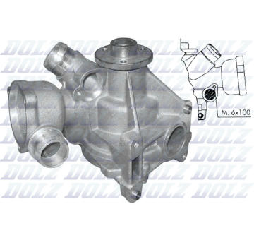 Vodní čerpadlo, chlazení motoru DOLZ M177