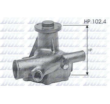 Vodní čerpadlo, chlazení motoru DOLZ N122