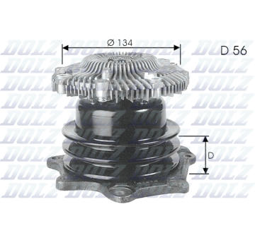 Vodní čerpadlo, chlazení motoru DOLZ N144