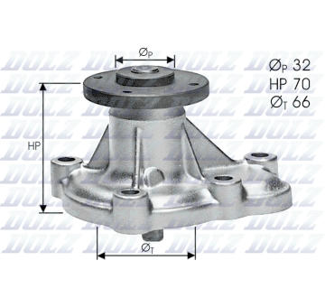 Vodní čerpadlo, chlazení motoru DOLZ O129