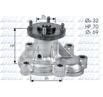 Vodní čerpadlo, chlazení motoru DOLZ O131