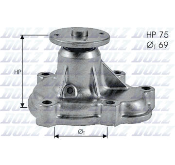 Vodní čerpadlo, chlazení motoru DOLZ O132