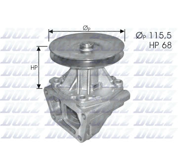 Vodní čerpadlo, chlazení motoru DOLZ S129