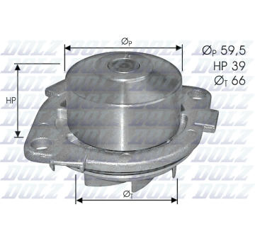 Vodní čerpadlo, chlazení motoru DOLZ S211