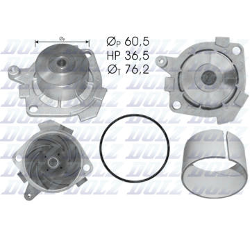 Vodní čerpadlo, chlazení motoru DOLZ S212