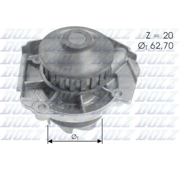Vodní čerpadlo, chlazení motoru DOLZ S361