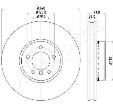 Brzdový kotúč JAPANPARTS DI-0157