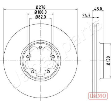 Brzdový kotúč JAPANPARTS DI-0356C