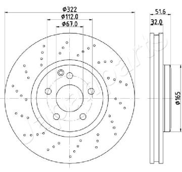 Brzdový kotúč JAPANPARTS DI-0528