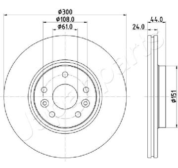 Brzdový kotúč JAPANPARTS DI-0706