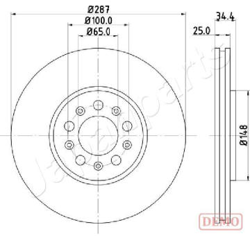 Brzdový kotúč JAPANPARTS DI-0901C