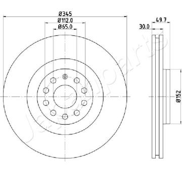 Brzdový kotúč JAPANPARTS DI-0908