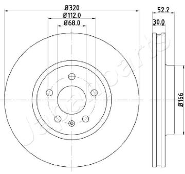 Brzdový kotúč JAPANPARTS DI-0917
