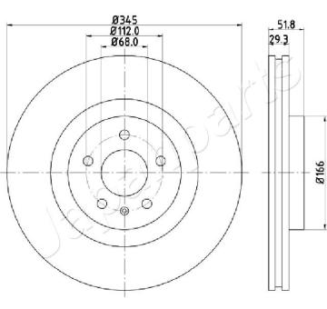 Brzdový kotúč JAPANPARTS DI-0918