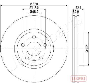 Brzdový kotúč JAPANPARTS DI-0919C