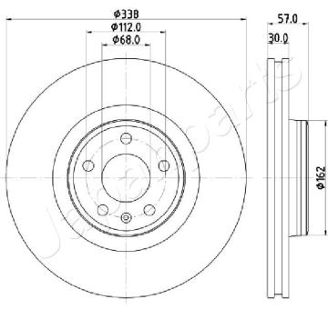 Brzdový kotúč JAPANPARTS DI-0920