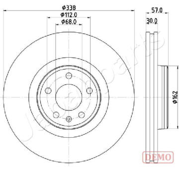 Brzdový kotúč JAPANPARTS DI-0920C
