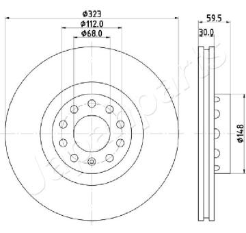 Brzdový kotúč JAPANPARTS DI-0922