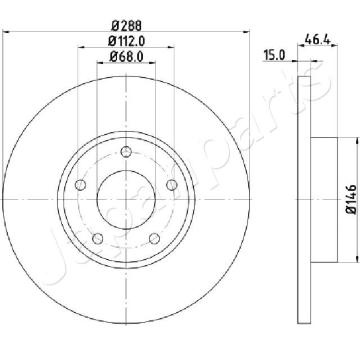Brzdový kotúč JAPANPARTS DI-0923