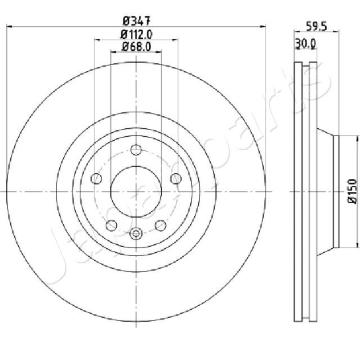 Brzdový kotúč JAPANPARTS DI-0925