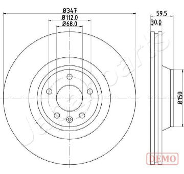 Brzdový kotúč JAPANPARTS DI-0925C