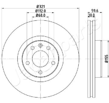 Brzdový kotúč JAPANPARTS DI-0926
