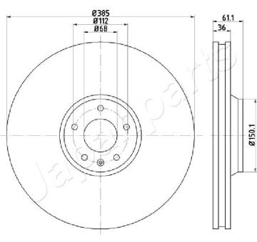 Brzdový kotúč JAPANPARTS DI-0928