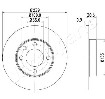 Brzdový kotúč JAPANPARTS DI-0937