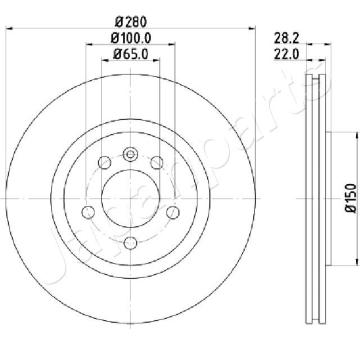 Brzdový kotúč JAPANPARTS DI-0944