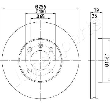 Brzdový kotúč JAPANPARTS DI-0951