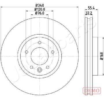 Brzdový kotúč JAPANPARTS DI-0954C