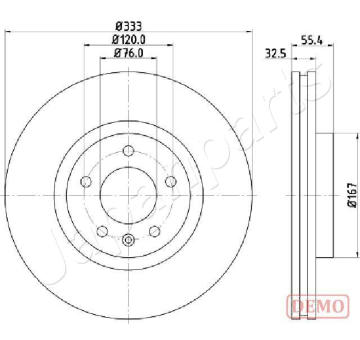 Brzdový kotúč JAPANPARTS DI-0959C