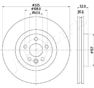 Brzdový kotúč JAPANPARTS DI-L16