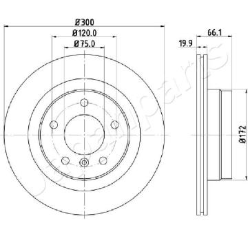 Brzdový kotúč JAPANPARTS DP-0101