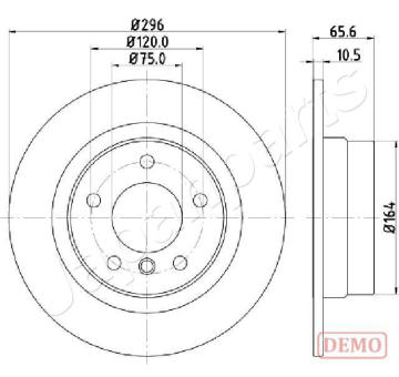 Brzdový kotúč JAPANPARTS DP-0102C