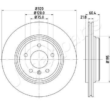 Brzdový kotúč JAPANPARTS DP-0110