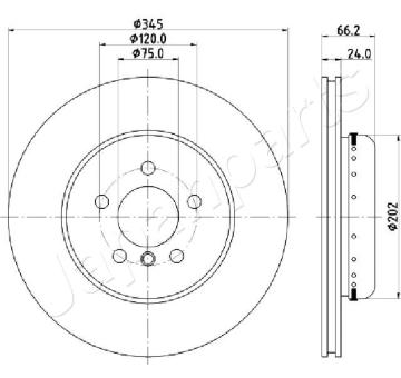 Brzdový kotúč JAPANPARTS DP-0113