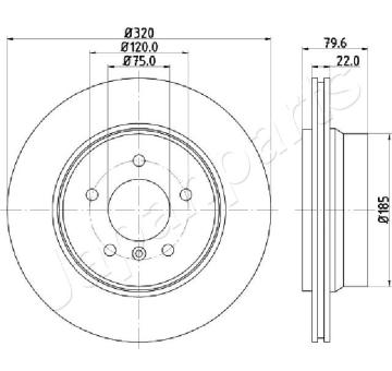 Brzdový kotúč JAPANPARTS DP-0126