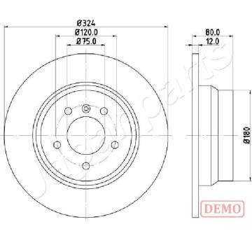 Brzdový kotúč JAPANPARTS DP-0138C