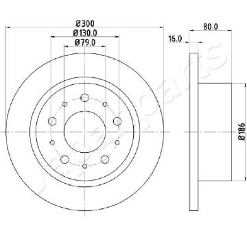 Brzdový kotúč JAPANPARTS DP-0217