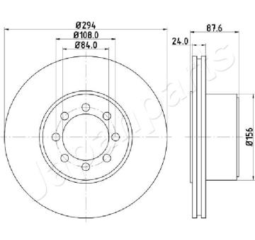 Brzdový kotúč JAPANPARTS DP-0228